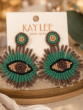 Kay Lee Beaded Earrings NEW